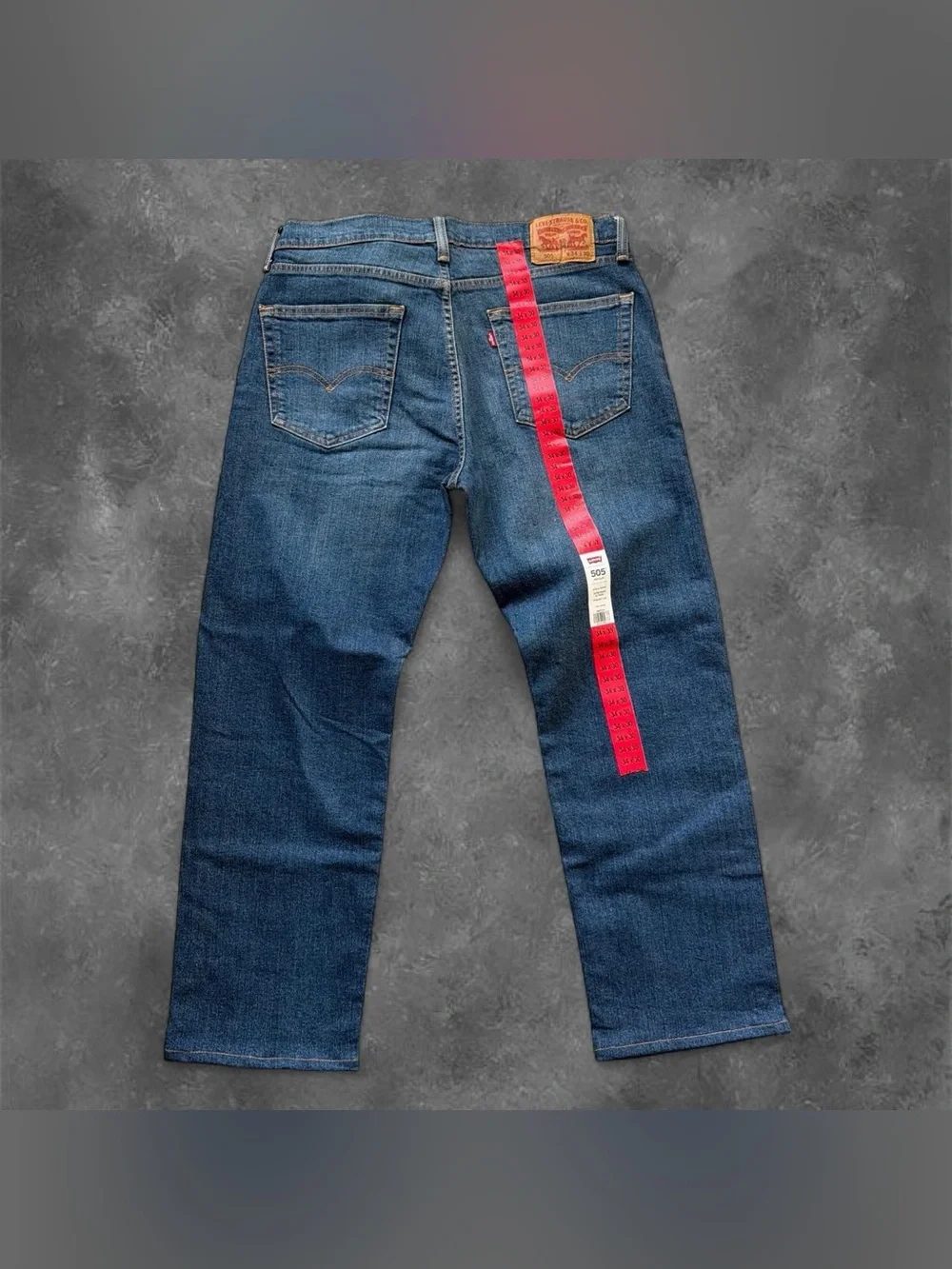 New Levi's 505 Regular Fit Denim Jeans Mens 34x30 Cotton NWT